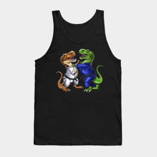 T-Rex Dinosaur Jiu-Jitsu Wrestlers Tank Top